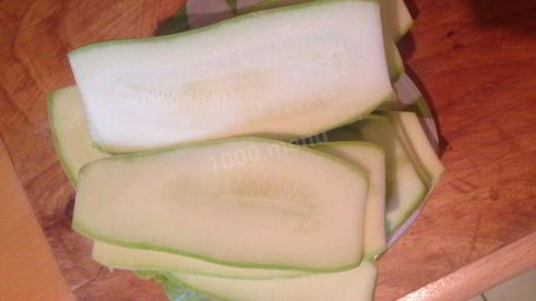 лазанья из кабачков с грибами