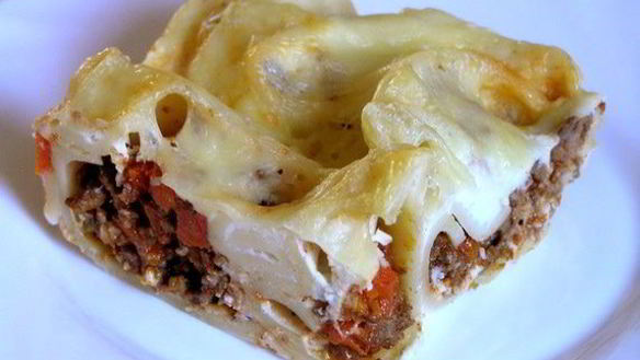 Рецепт Лазаний из лумакони с мясным соусом по-мексикански