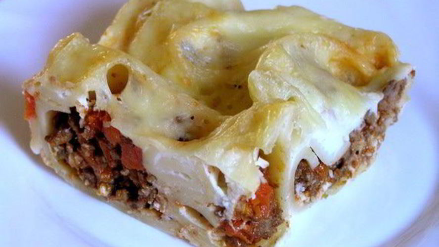 Рецепт лазаний из лумакони с мясным соусом по-мексикански