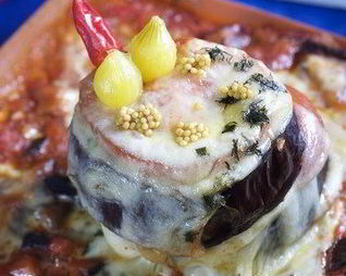 Лазанья из овощей на гриле и моцареллы