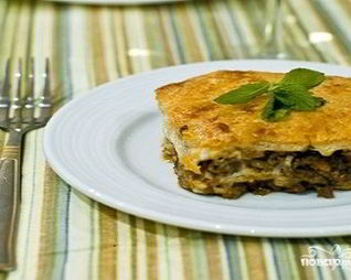 Лазанья из сочней для бешбармака