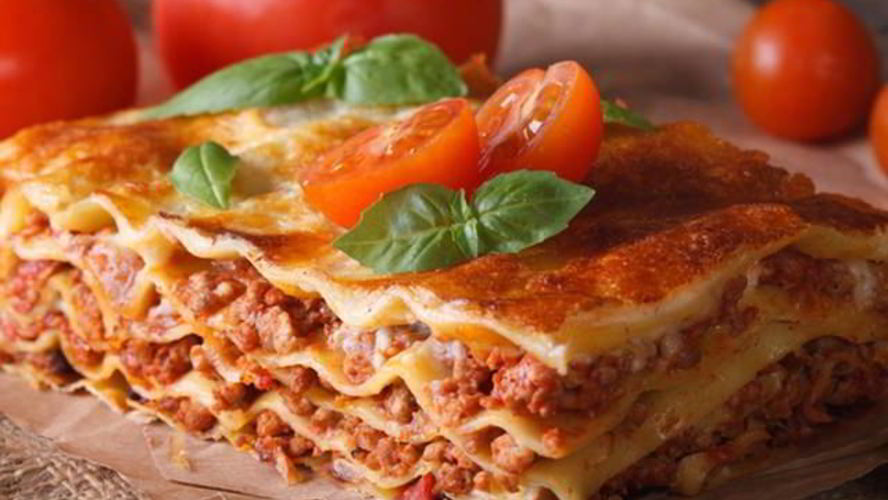 Рецепт лазаний с говяжьим фаршем и помидорами