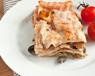 Лазанья с грибами