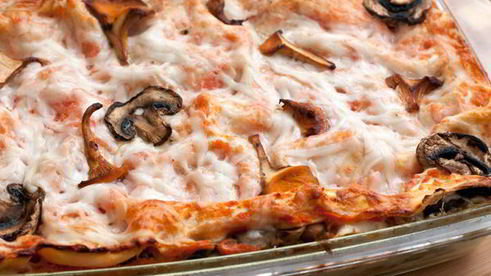 лазанья с грибами