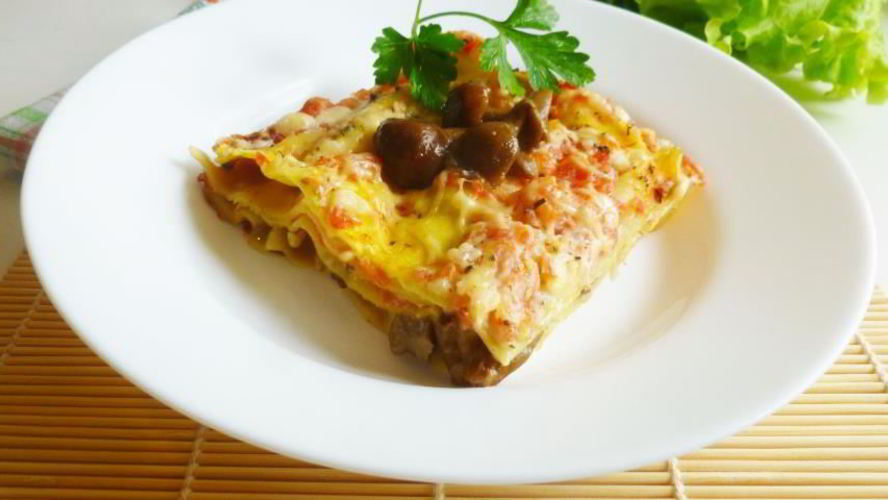 Рецепт лазаний с опятами
