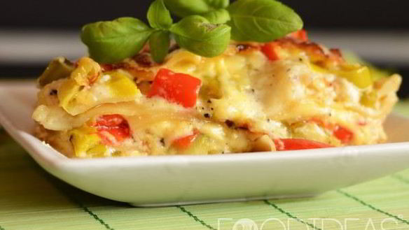 Рецепт Лазаний с овощами и соусом бешамель