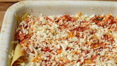 лазанья с помидорами и сыром