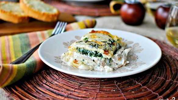 Рецепт Лазаний с творогом и сыром