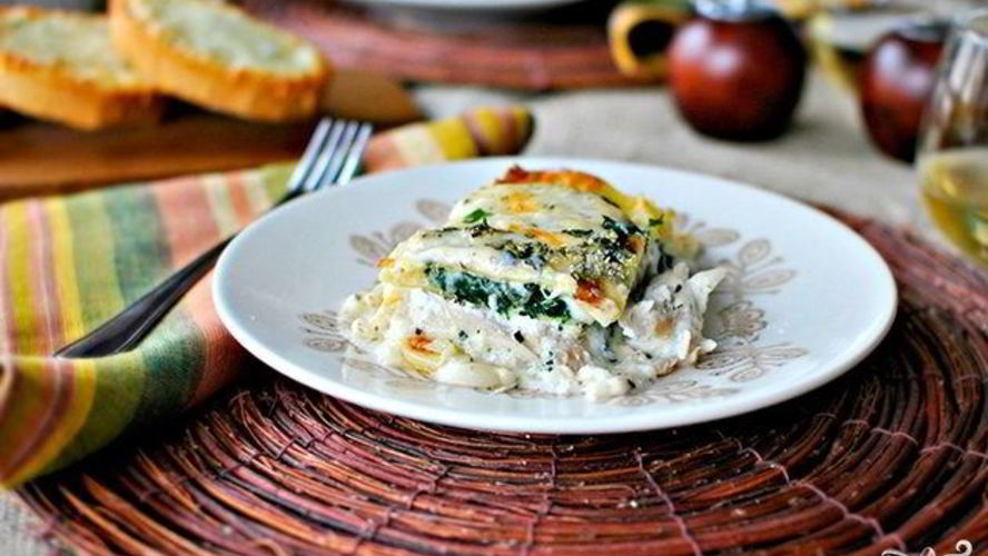 Рецепт лазаний с творогом и сыром