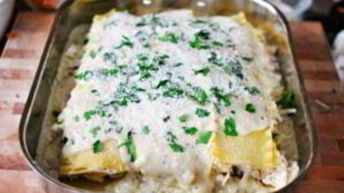 лазанья с творогом и сыром