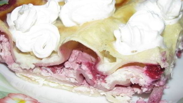 Рецепт Лазаний с творогом и ягодами