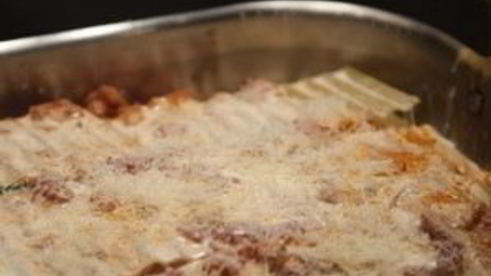 лазанья с ветчиной