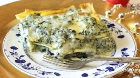 Рецепт Лазаний со шпинатом и сыром
