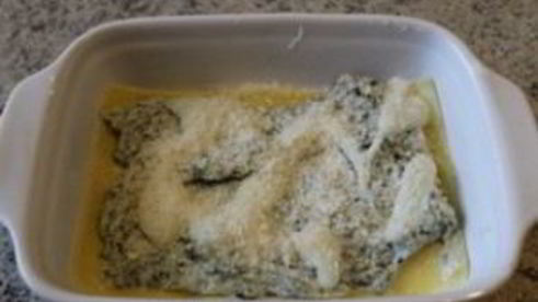 лазанья со шпинатом и сыром