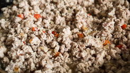 лазанья со свининой и овощами