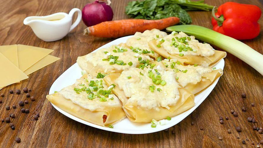 Рецепт лазаний в конвертиках