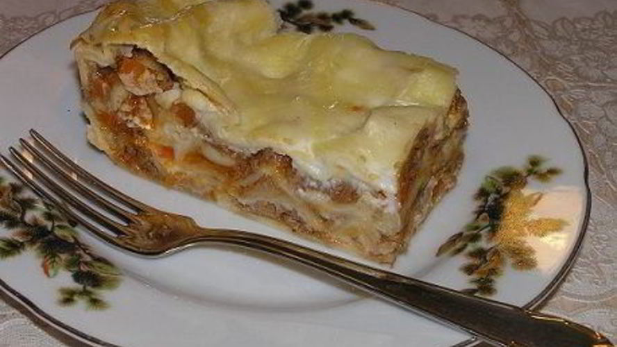 Рецепт моей мясной лазанья