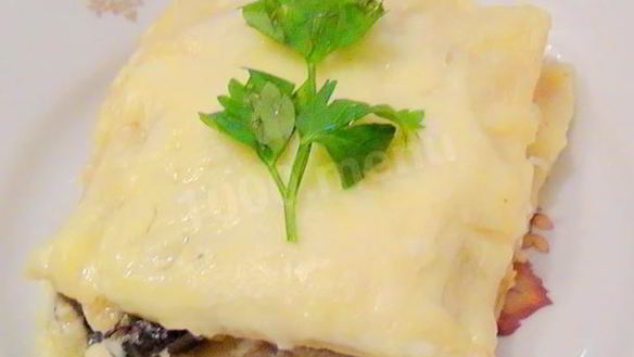 Рецепт Овощной вегетарианской лазанья с кабачками