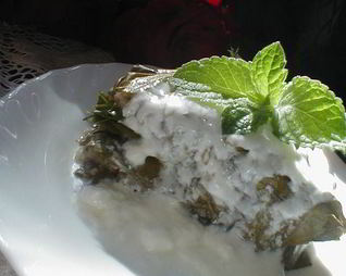 Виноградная лазанья