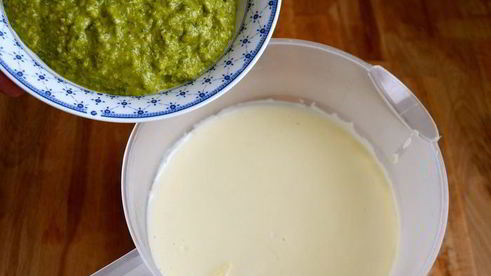 зеленая лазанья