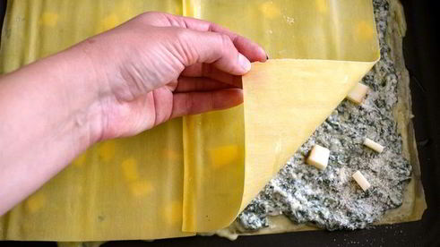 зеленая лазанья