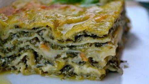 зеленая лазанья