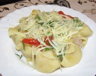 Фаршированные рожки с фаршем в духовке