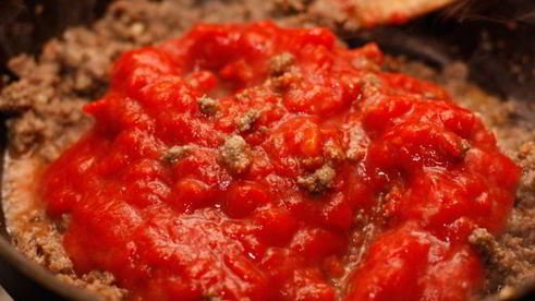 каннеллони с мясным фаршем