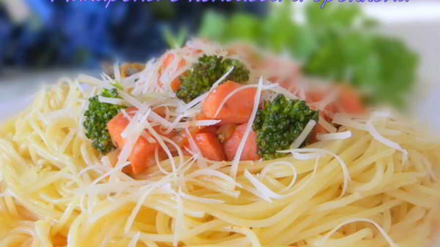 Рецепт макарон с колбасой и брокколи