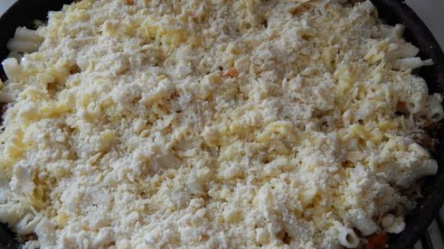макароны с сыром и фаршем в духовке