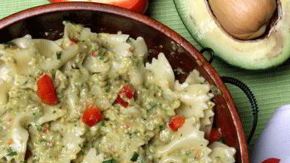 Рецепт Пасты с авокадо и сливочным сыром