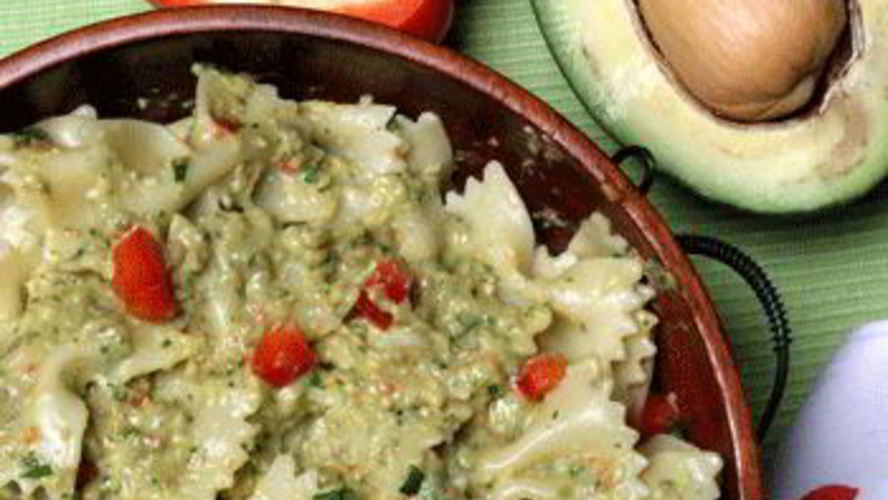 Рецепт пасты с авокадо и сливочным сыром