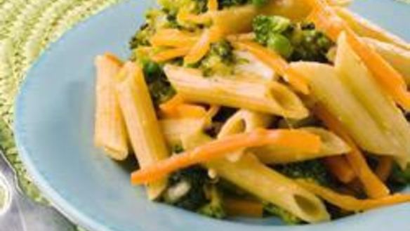 Рецепт Пасты с овощами в сливочном соусе