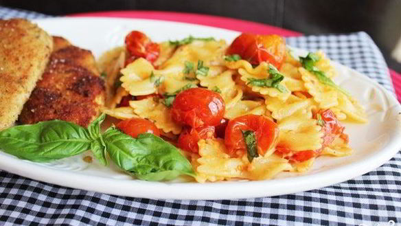 Рецепт Пасты с помидорами и сыром