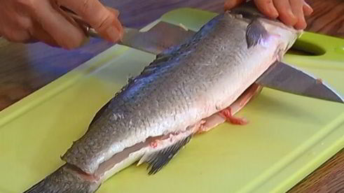 паста с сибасом и помидорами черри