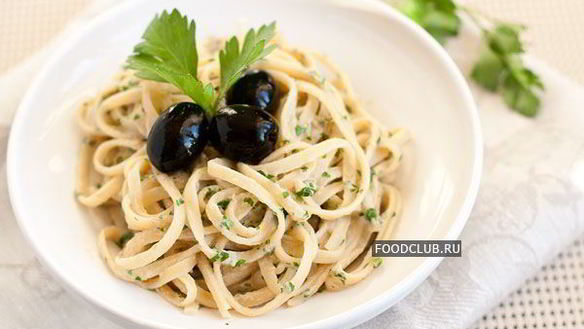 Рецепт Пасты с соусом из тунца и петрушки