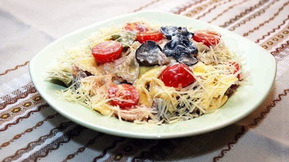 Рецепт Пасты с вешенками