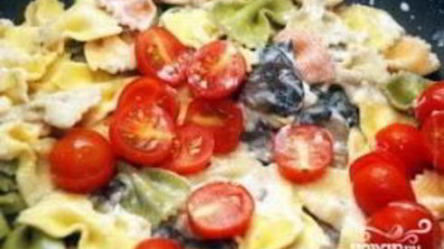 паста с вешенками