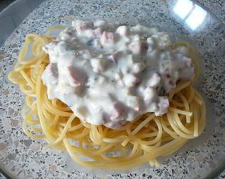 Паста со сливочно-грибным соусом