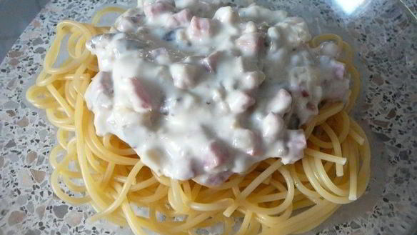 Рецепт Пасты со сливочно-грибным соусом