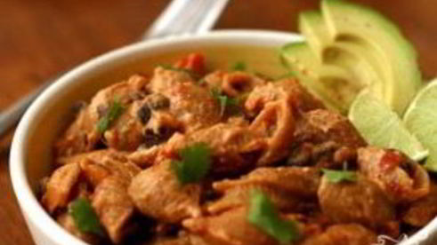 сливочная паста с помидорами и фасолью