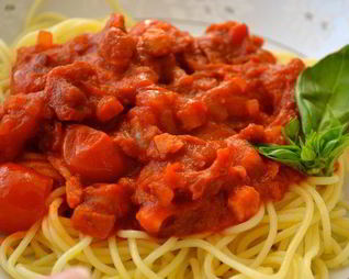 Спагетти 4 помидора