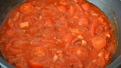 спагетти 4 помидора