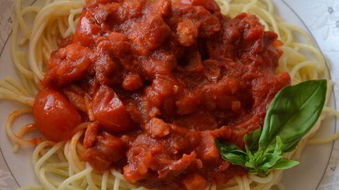 спагетти 4 помидора