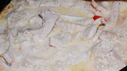 спагетти с индюшкой и лимоном