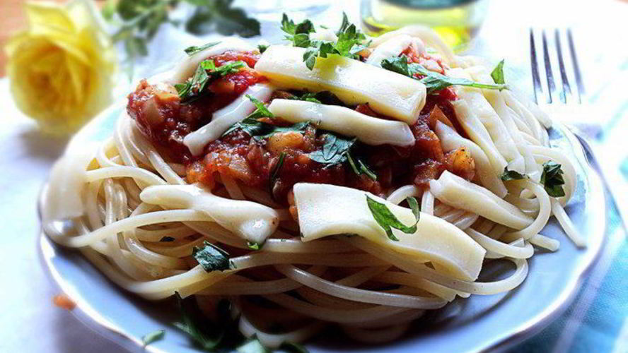 Рецепт спагетти с томатным соусом