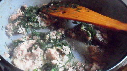 спагетти с тунцом