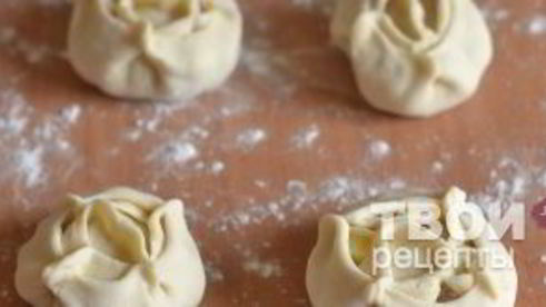 манты с картошкой