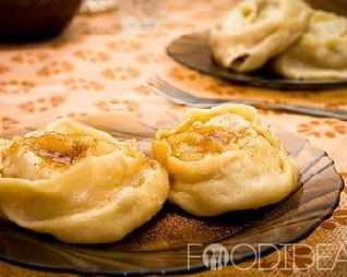 Манты с тыквой и мясом