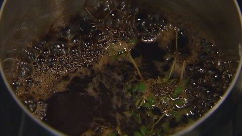 бараньи ребрышки с гранатовым соусом